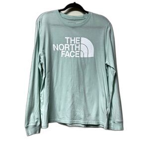 THE NORTH FACE Half Dome Long Sleeve Tee Misty Jade, Sz L